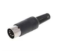 Dabixx Male DIN Plug Socket Connector 3/4/5/6/7/8 Pin Chassis Cable Mount