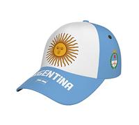 DABOYOZHZH Gorra de béisbol Argentina con la Bandera de Argentina, impresión Completa 3D, Unisex, Ajustable, para Adultos, Gorras patrióticas de fútbol, Bandera, 7-7 1/4