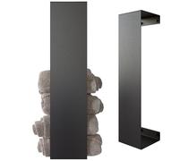 DABSTORY Toallero de 60 cm para invitados, acero inoxidable, montaje en pared, para baño y cocina, accesorios de almacenamiento, montaje en pared, color negro