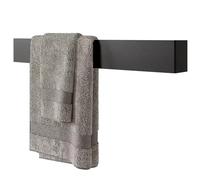 DABSTORY Toallero negro para invitados toallero de acero inoxidable toallero de pared para baño y cocina accesorios de almacenamiento baño FIONDA