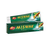 Dabur Miswak - Pasta dental blanqueadora a base de hierbas, 100 g, para dientes fuertes y sonrisas más brillantes, cuidado bucal natural enriquecido con extracto puro de Miswak
