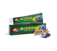 Dabur Miswak Blackseed - Pasta de dientes para encías saludables, pasta de dientes a base de hierbas con extracto puro de Miswak y mezcla de semillas negras, cuidado bucal natural para un aliento