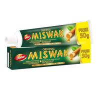 Dabur Pasta de dientes Miswak 100 ml, Sin sabor, Vegetariano, Fortalece los dientes, Reduce el mal aliento, Previene enfermedad de las encías