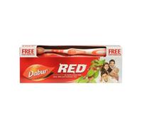 Dabur Pasta de dientes roja (200 g) - La pasta de dientes natural para toda la familia.