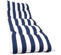 Dabuty Online, S.L. Pack de 2 Cojines de Tumbona Acolchada de Rayas 180 x 55 X 8 cm Colchón Texturas. Colchoneta Tumbona (Azul)