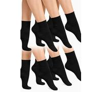 DAC Calcetines de mujer sin elástico corte láser de hilo de Escocia - Paquete de 3/6 pares - talla única 36-41 - Moda Made in Italy, black 6pairs, 36-41