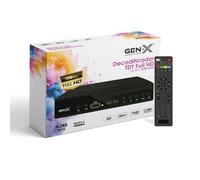 Dacada 2005 Decodificador Digital Terrestre DVB-T2 H.265 HEVC Full HD 1080p | Receptor TDT con HDMI y AV | Modelo DVBT-5522 Gen-x
