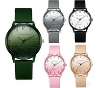 Dacdyi 5 relojes de pulsera para enfermera, minimalistas, con correa de silicona, analógico, informal, unisex, 5 unidades