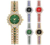 Dacdyi Relojes de pulsera de cuarzo analógicos elegantes para mujeres y niñas, 5 unidades, Varios colores, Elegante