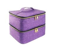 Dachbox Taschen Polish Organizer Portable Bag Organizer Case Nail Polish Carrying Case with Manicure Tools Storage High Capacity Nail Bag Organizer Case Kopfhörer Taschen & Cases, morado, talla única