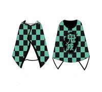 DACHENG Capa con capucha y manta de anime para demon-slayer-Tanjirou-cosplay - Licencia Oficial