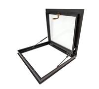 Dachfenseckung de bajo consumo de 55 x 55 cm, diseño de doble acristalamiento con sello hidráulico, solución elegante y duradera para pasillos