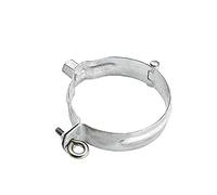 dachrinnen-shop.de Abrazadera de tubo M10 (acero normal galvanizado, DN76)