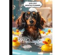 Dachshund 2026-2027 Monthly Planner: two year-12 month calendar productivity simple design-Enhanced with awesome features including:- yearly overview- ... dates-medical information-Birthday