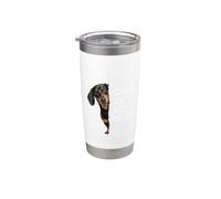 Dachshund ¿A dónde vas Vaso térmico de acero inoxidable de doble pared