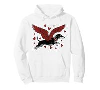 Dachshund alas de ángel Volando Lindo Perro Salchicha Sudadera con Capucha