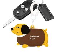 Dachshund Bag Charm,Cute Portable PU Leather Card Holder - Dachshund Key Chain | For Meeting Desk Home Work Study Travel Waiting Offices Parties Halloween