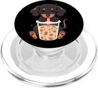 Dachshund Boba Tea Bubble Tea Anime Kawaii Dog PopSockets PopGrip para MagSafe