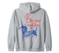 Dachshund Bonjour Madame French Style Sudadera con Capucha