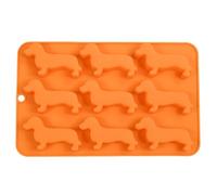 Dachshund Candy Mold - Molde de chocolate con forma de perro | Dachshund Shape Food Grade Silicone Jelly Molds | Molde de silicona de 9 cavidades | Reusable Baking Tool for Chocolate, Cake and Postre