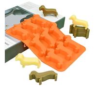 Dachshund Chocolate Mold - Cute Dog Shaped Silicone Ice & Tray, 9 Slot Flexible Baking for Candy, Jelly Dessert Crafts | Home Baking, Holiday Treat Making, Gift Preparation, Fun Kitchen Accessories