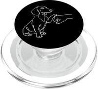 Dachshund Choque De Puños Perro Salchicha Mano PopSockets PopGrip para MagSafe