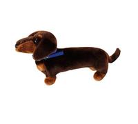 Dachshund de peluche relleno - Peluche envolvente, muñeca cómoda, adorable suave, amigo de los animales | compañero para buenas noches para niños adultos Guardería Escrivani