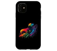 Dachshund Dog Colorful Pop Art Tie Dye Tri Color Acuarela Carcasa para iPhone 11