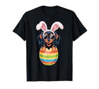 Dachshund Dog Lover Easter Egg Happy Easter Bunny Orejas Camiseta