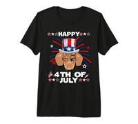 Dachshund Dog Patriotic American 4th of July Dogs Lovers Camiseta Premium