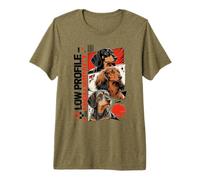 Dachshund Dog Pop Art Perfil bajo Alto Impacto Camiseta Premium