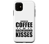 Dachshund Dog Saying Coffee and Boxer Love Dog Dueño Carcasa para iPhone 11