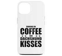 Dachshund Dog Saying Coffee and Boxer Love Dog Dueño Carcasa para iPhone 13