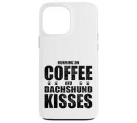 Dachshund Dog Saying Coffee and Boxer Love Dog Dueño Carcasa para iPhone 13 Pro MAX