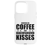Dachshund Dog Saying Coffee and Boxer Love Dog Dueño Carcasa para iPhone 15 Pro MAX
