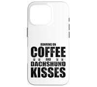 Dachshund Dog Saying Coffee and Boxer Love Dog Dueño Carcasa para iPhone 16 Pro