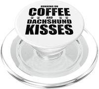Dachshund Dog Saying Coffee and Boxer Love Dog Dueño PopSockets PopGrip para MagSafe