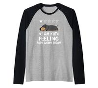 Dachshund Dog Sleep I Am Not Feeling Funny Puppy Dogs Lovers Camiseta Manga Raglan