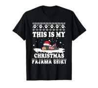 Dachshund Dog This Is My Christmas Pajama Ugly Xmas Camiseta