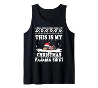 Dachshund Dog This Is My Christmas Pajama Ugly Xmas Camiseta sin Mangas