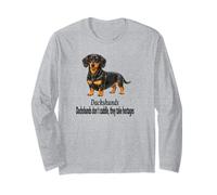 Dachshund Dogs Don't Cuddle They Take Hostages - Diseño Divertido Manga Larga