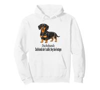 Dachshund Dogs Don't Cuddle They Take Hostages - Diseño Divertido Sudadera con Capucha