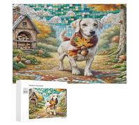 Dachshund en Miniatura Puzzle 1000 Piezas Desafío Intelectual 3D Linda Mascota Animals Rompecabezas para Familia DIY Creativo Aliviar Estrés Decoración Hogar Estera Portátil 300 PCS