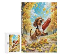 Dachshund en Miniatura Puzzles 1000 Piezas A Partir De 14 Años Linda Mascota Animals Desafío Desafiante Rompecabezas para Mujeres Y Hombres 3D Decoración Hogar DIY Moderno 300 PCS