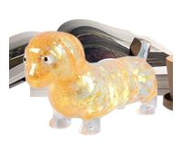 Dachshund Fidget Squeeze Toy - Glittery Stress Relief Dog, Handheld Toy with Playful Shape, Fun Office Accessory with Soothing Feel, Entertainment Toys for Students Workers