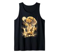 Dachshund Howling Moon Forest Dog Amante Weiner Art Camiseta sin Mangas