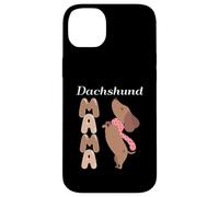 Dachshund Mama, Lindo Perro Salchicha de pie Carcasa para iPhone 14 Plus