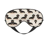 Dachshund - Máscara de ojos suave y cómoda para dormir para perro, ajustable, cubierta opaca reversible