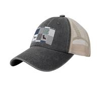 Dachshund Mascota Raza de Perro Silueta Negro y Fuego, Sombreros clásicos para papá, Gorras de Camionero Ajustables, Gorra de béisbol de Malla de Vaquero