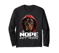 Dachshund Nope | Teckel Nope Not Today Manga Larga